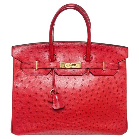 hermes birkin ostrich red